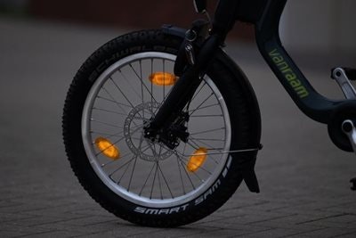 Reflektoren fur gute sichtbarkeit am fahrrad