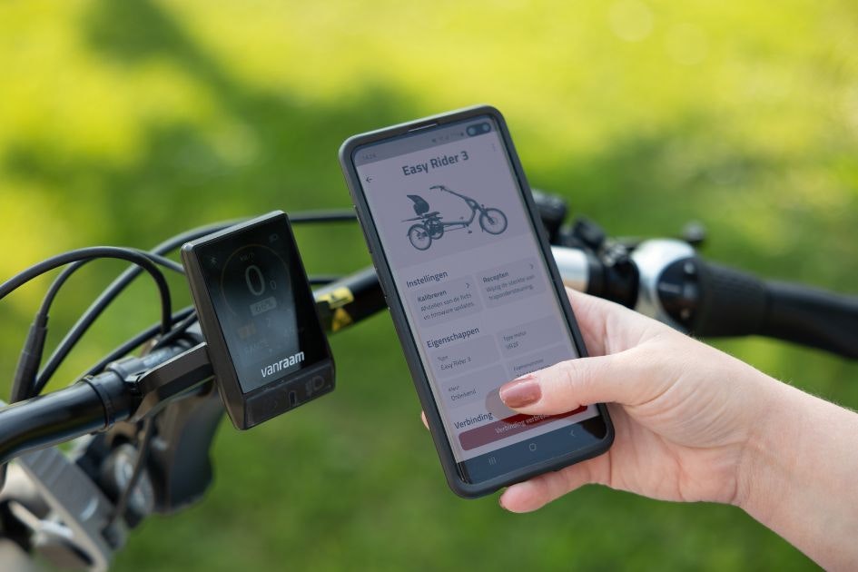 Van Raam trapondersteuning en E-Bike app