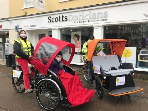 rickshaw service to the vaccination office