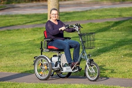 Easy Go Elektromobil-Dreirad Radfahren mit COPD Lungenerkrankung Van Raam