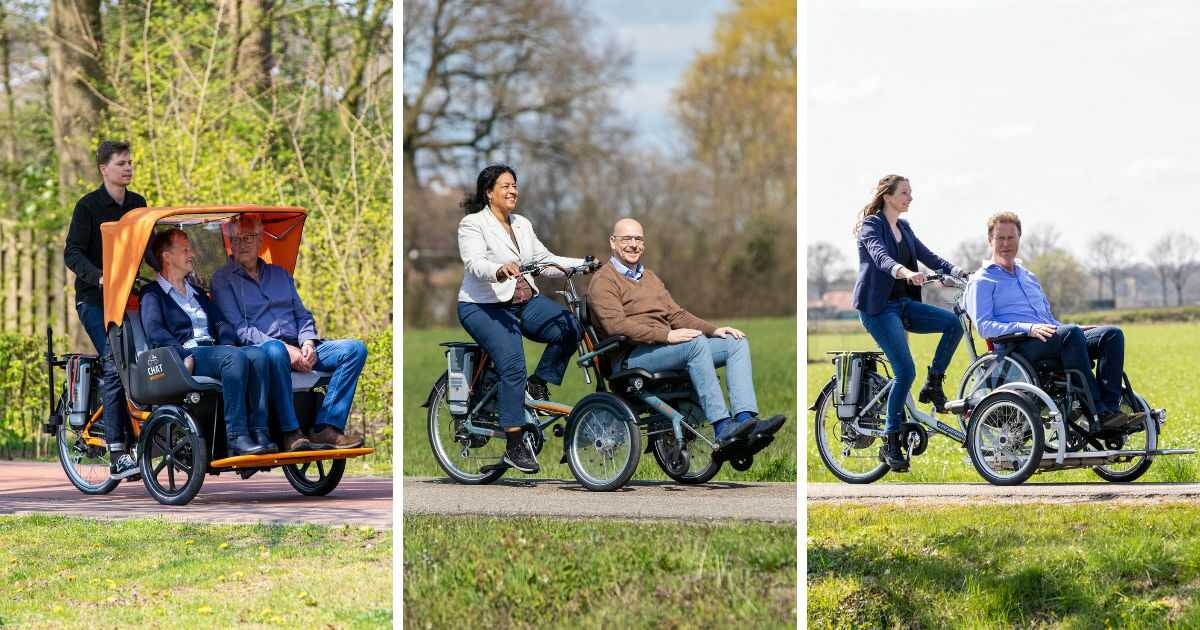 Cycling with a Van Raam cargo bike transport