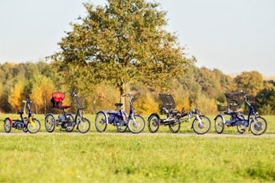 Ein angepasstes E-Bike-Dreirad von Van Raam