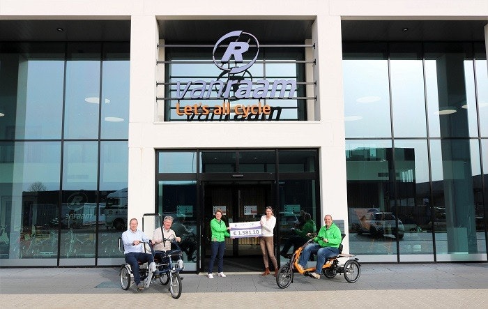 Van Raam donates sum of money to Kanjers voor Kanjers foundation