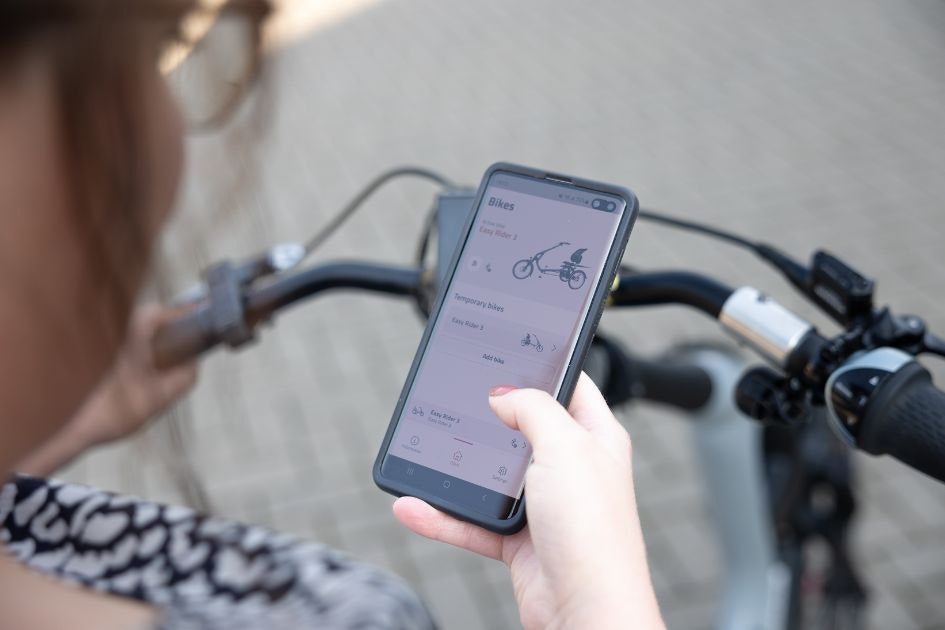 Video Adjusting recipes in the Van Raam e-bike app