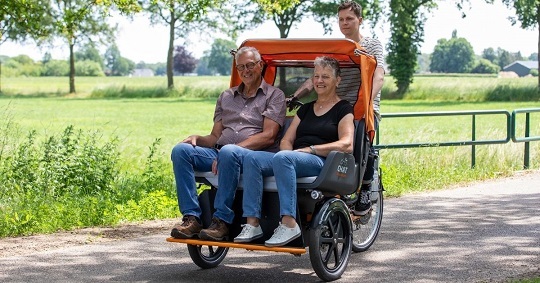 What is a rickshaw bike Van Raam
