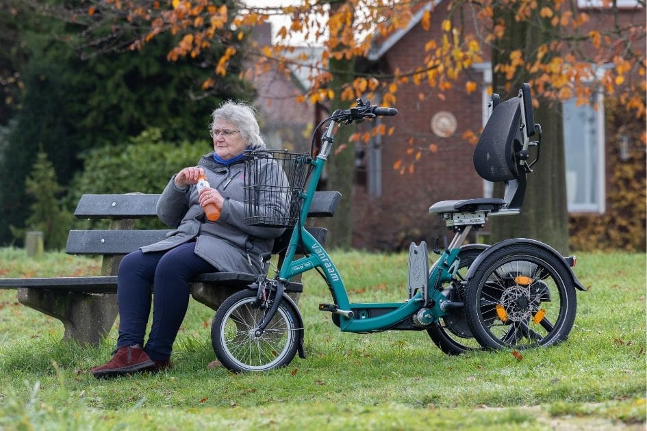 Easy Go scooter bike with and without pedaling Van Raam