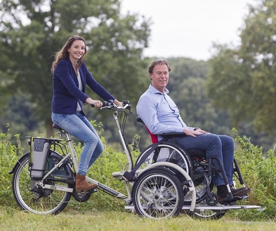 Rolstoeltransportfiets van Van Raam Varsseveld