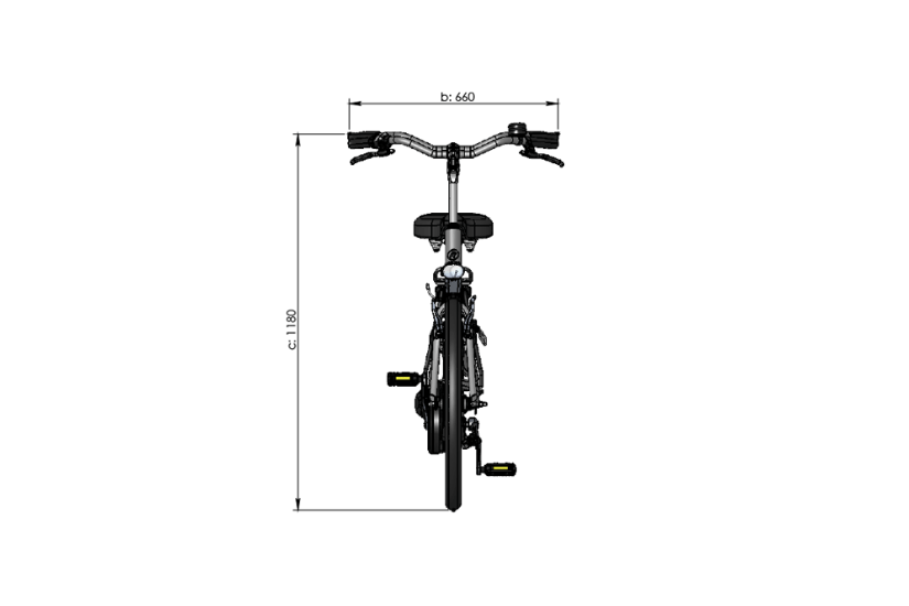 Measurements Van Raam Twinny front