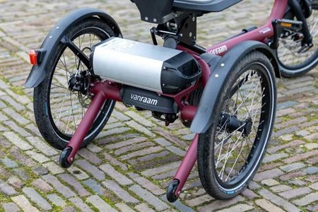 Anti-kipp-Rader am Van Raam Easy Rider Compact Sesseldreirad