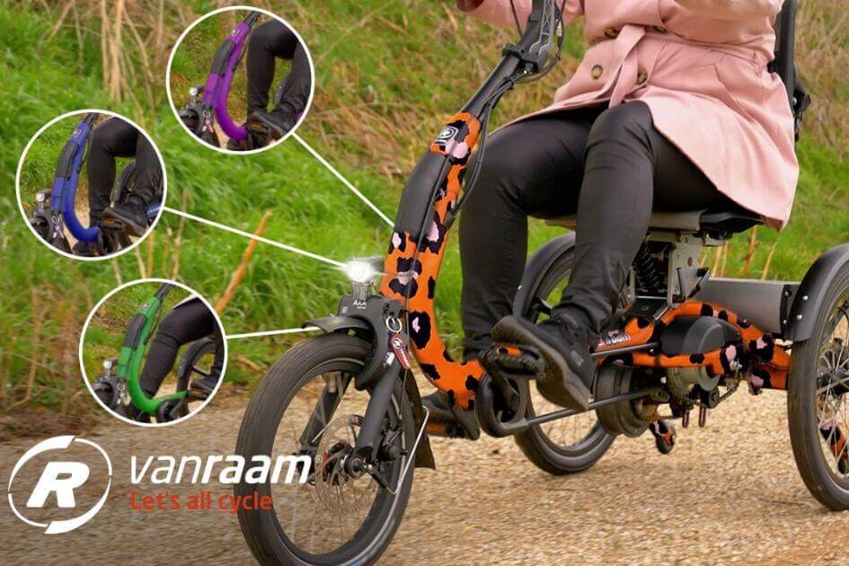 This Van Raam bike changes colour while cycling