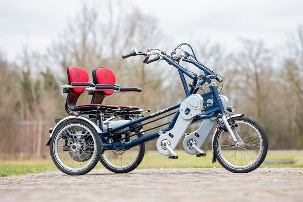 benefits of a tandem for people with disabilities van raam fun2go side by side tandem