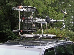 Roof top carrier with tricycle