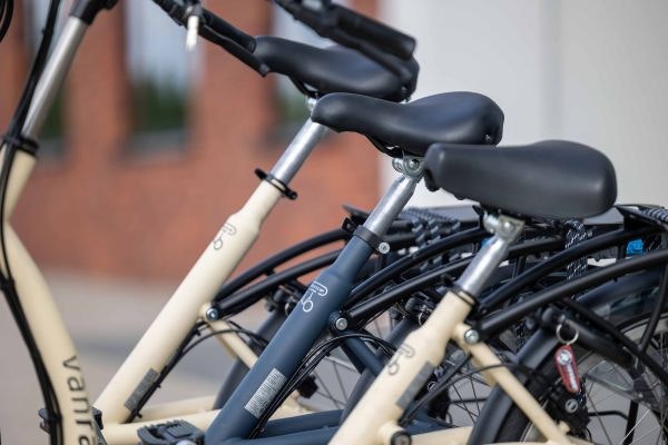 Aangepaste framehoogte Balance lage instap fiets Van Raam