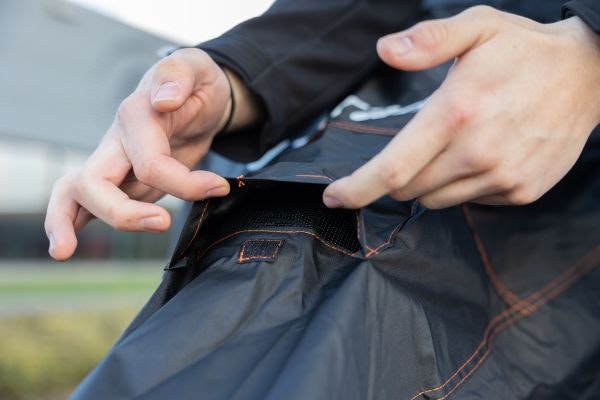 Ventilatieluikje fietshoezen Van Raam