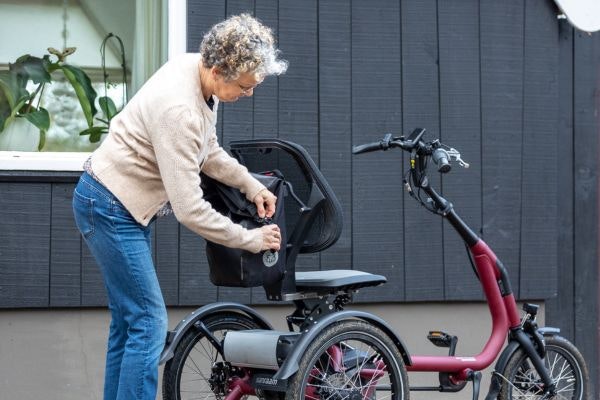 Single bicycle bag for Easy Rider Compact by Van Raam