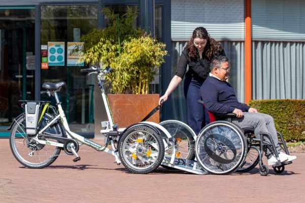 Van Raam Winch System for VeloPlus wheelchair transport bike
