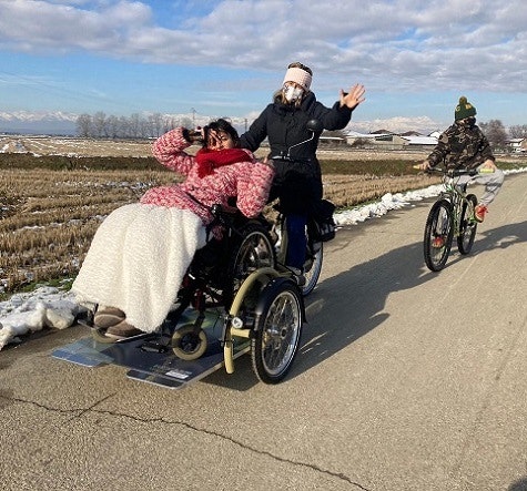 Electric wheelchair bike customer experience Malinverni