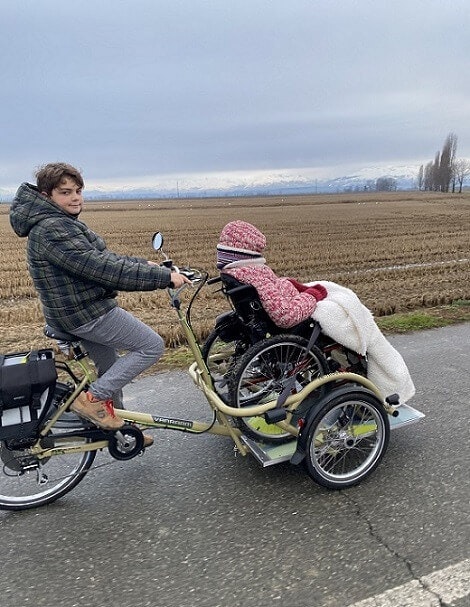 Van Raam VeloPlus elektrisches Rollstuhlfahrrad Italien