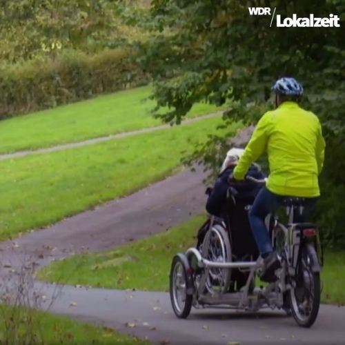 Benutzererfahrung Rollstuhltranportfahrrad VeloPlus Margret