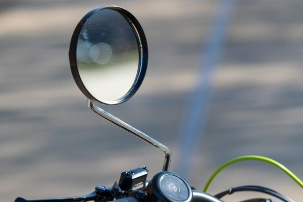 Van Raam special needs bike with mirror