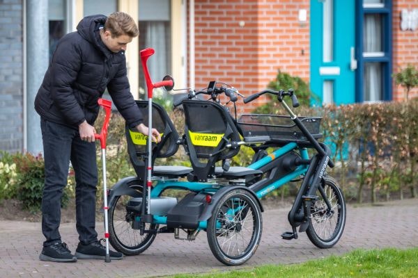 Stockhalter für das Tandemfahrrad Fun2Go von Van Raam