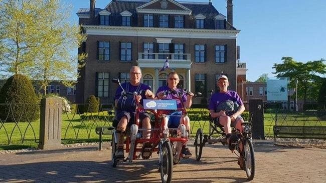 Hersenletsel on Tour side by side tandem Van Raam