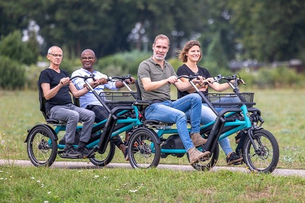 Van Raam Fun2Go Duorad Anhänger FunTrain tandem 4 Personen