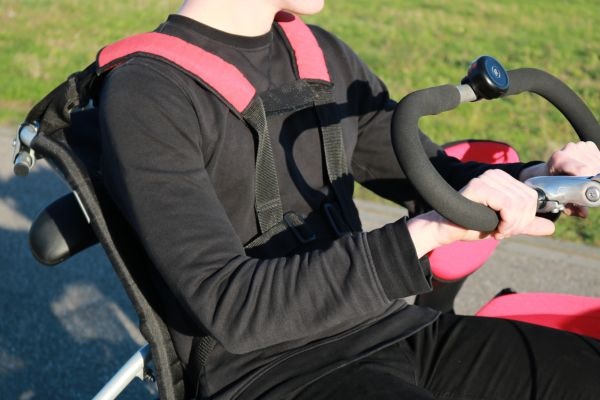 Vélo Van Raam avec ceinture à 4 points