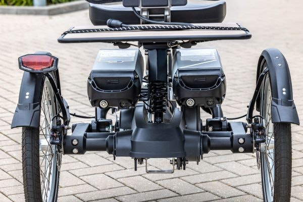 Commutation de double batterie sur tricycle Easy Rider Van Raam