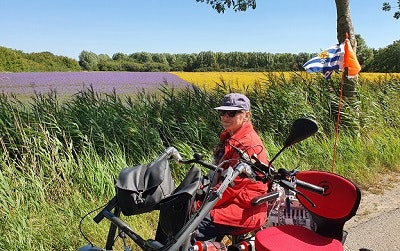 Willy de Korte on the Fun2Go side by side bike