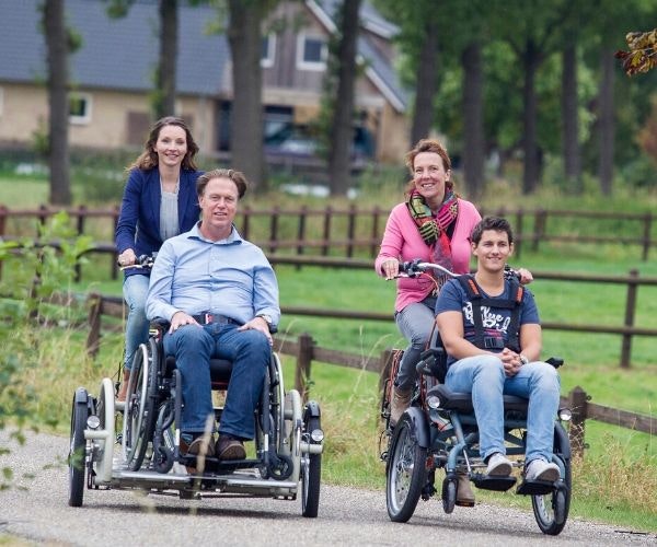 Tricycle wheelchair bike by Van Raam for children and adults