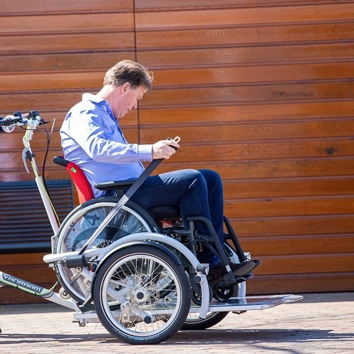 VeloPlus rolstoel driewielfiets gordel Van Raam