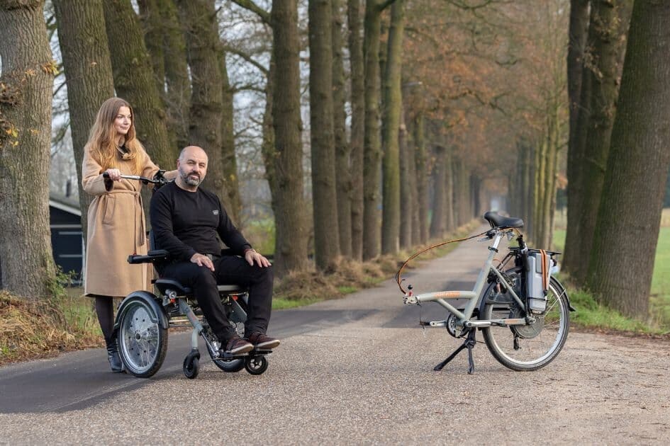 OPair wheelchair bike as wheelchair Van Raam