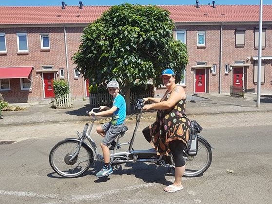 tandem Van Raam voor ouder en kind