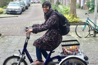 Customer experience tricycle Midi Rosita Rampertaap
