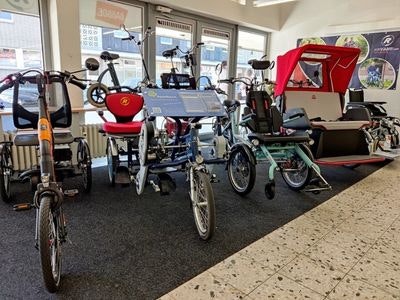 Showroom Spezialrad Verkauf Appelbaum mit Van Raam Spezialfahrraeder