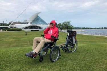 Customer experience OPair wheelchair bike Peter Crain