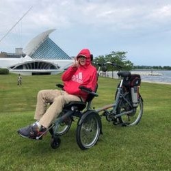Klantervaring OPair rolstoelfiets Peter Crain Klantervaring OPair rolstoelfiets Peter Crain