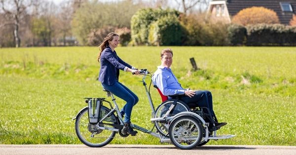 renting van raam special needs bikes in belgium veloplus wheelchair transport bike