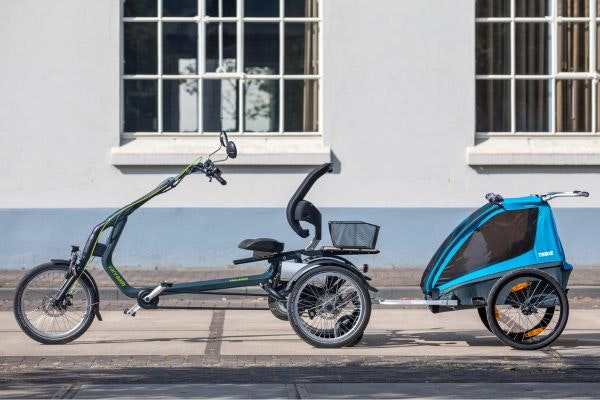 Tricycle Easy Rider avec adaptateur pour remorque de vélo Van Raam