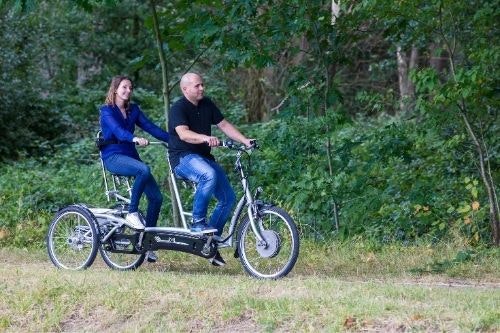 Van Raam tandem bike with two wheels Twinny