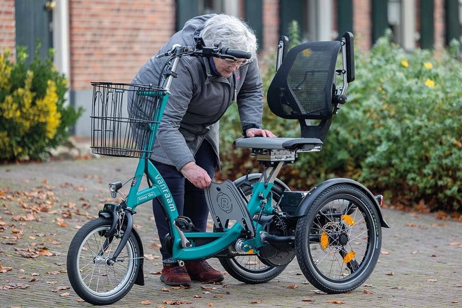 Voetenplaat scootmobielfiets Easy Go Van Raam