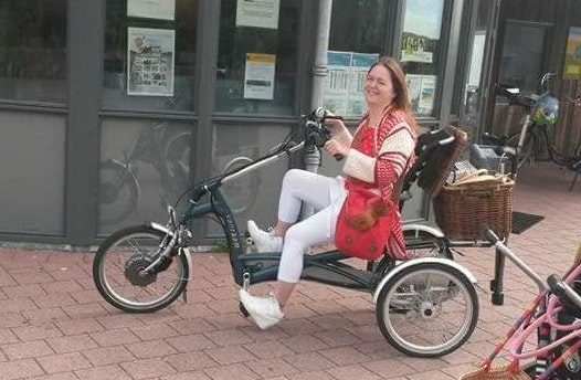 Van Raam Easy Rider driewieler mee op vakantie Krista Pool
