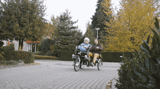 User experience Van Raam side-by-side tandem Fun2Go Healthcare organisation Estinea