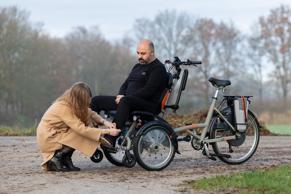 Opair wheelchair bike cargo bike Van Raam