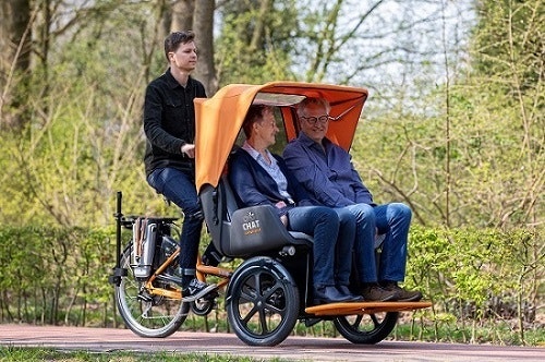 Rickshaw bike Chat cargo bike Van Raam