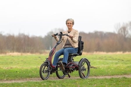 Anti-kiep wielen op Easy Rider Compact driewielfiets van Van Raam