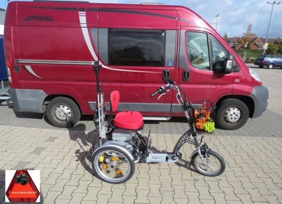 Aangepaste aanhanger scootmobielfiets Easy Go