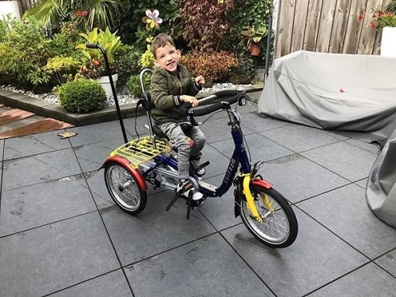 User experience Van Raam Mini tricycle bike for children Mother of Duncan
