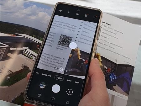 Van Raam Produktkatalog Spezialfahrrädern scannen Sie den QR-code